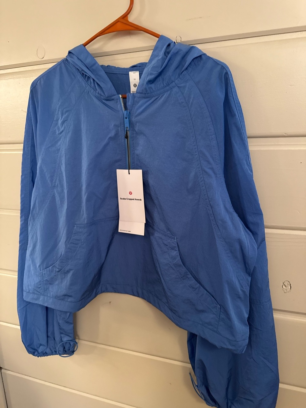 Lululemon Scuba Cropped Anorak in Pool Party